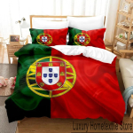 3D prinditud Portugali lipuga voodipesukomplekt Poistele T&uuml;drukutele Twin Queen King Suuruses Tekikott Padjap&uuml;&uuml;r Voodi poistele T&auml;iskasvanud Kodu tekstiil EU Single 150x200cm