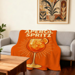 A-Aperol Spritz Logo Tekk Super Soe Mugav Pl&uuml;&uuml;sist Visketekk Laps Kodu Diivan Magamistuba Kingitus 30x40in