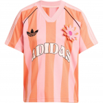 Adidas Originals Triibulise Kirjaga L&otilde;tv L&uuml;hikeste Varrukate T-s&auml;rk Naistele Topp Roosa KC0673 A/L