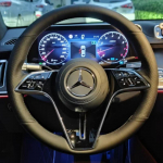 For Mercedes Benz GLC GLA GLB GLE GLS G350 G500 C200 E300 S400 S450 Hand-stitch Dark brown Leather Steering Wheel Cover must