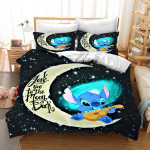 Stitch tr&uuml;kitud magamistoa voodipesukomplekt tekikott J&otilde;ulukingitused Mugavus Multikas Padjap&uuml;&uuml;riga lastele sobiv ja t&auml;iskasvanutele EU Single(135*200cm)3pcs