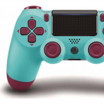 Manette de jeu sans fil Compatible PS4/PC - Bluetooth - Bleu turquoise sinine
