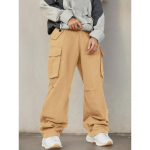 Retro Suure Taskuga Langevarjuri Kombinesoon Meeste Mood Sirge Uus Vaba Mikrokellukesed Vabaaja P&uuml;ksid XXXL khaki