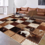 Kunstlamba nahast vaip elutuppa Abstract Dekoratsioon Kodu Diivani piirkonna vaibad Pestav Magamistuba Garderoob P&otilde;randamatt libisemiskindel 60*90cm black