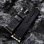 Crazy Horse K&auml;sitsi valmistatud Vintage Nahast Rihm Nahast Paks Nahast K&auml;ev&otilde;ru Apple Watch 9 7 8 6 5 SE Ultra 2 jaoks 42-44-45mm