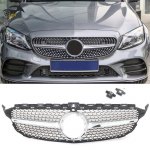 19-23 Mercedes C-klassi W205 esiv&otilde;re kaameraavaga t&auml;hem&auml;rgi jaoks Black without Hole