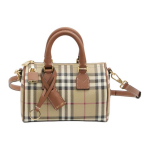 Burberry ruudumustriga bowlingukott Naiste k&auml;ekott Mitmev&auml;rviline 81185651 Basic Set (Bag+Dust Bag)