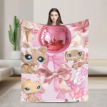 Littlest Pet Shop Tekk Kvaliteetne &Uuml;lipehme Voodipesu Viska Kevad Lapsed &Otilde;ues Graafiline Voodikate 100x150cm pink