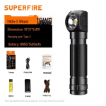 Superfire TH04-S L-kujuline pealamp taskulamp