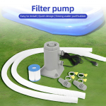 Kassettfilterpump  Maapealsete basseinide jaoks 55W 250LCelsiusH  Voolukiirus Madal m&uuml;ratase Parem ringlus ja filtreerimine Veefilterpumba Kassett koos