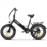 SAMEBIKE LOTDM200-II Kokkupandav Elektrijalgratas, 20 x 4.0 Paksude Rehvidega M&auml;gi-Elektrijalgratas 48V 13Ah Eemaldatava Akuga must