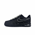 Nike Air Force 1 Slip Resistant Abrasion Resistant Low top Skateboard Shoes Unisex Black CW2288-001(Team619-) 35.5