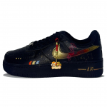 Nike Air Force 1 Nahast Kulumiskindlad Madalad T&otilde;mblukuga Tennisekingad Meeste Must Kuld FZ0627-010(Team1521-) 40
