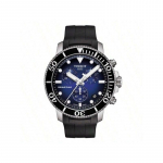 Tissot meeste spordikell sukeldumiseks - Tissot Seastar 1000 kronograaf, 45,5 mm roostevabast terasest korpus, sinine gradientketas, must T120.417.17.041.00 sinine
