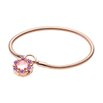 Pandora Lillekaunistus 925 H&otilde;bedast K&auml;ev&otilde;ru Naiste k&auml;ev&otilde;ru Roosa Kuld 587635NPM Box,18cm beige