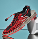 Suvised rooma sandaalid sandaal mees Meeste v&auml;rvilised kootud &uuml;legabariidilised sandaalid Vabaaja rannakingad Rooma sandaalid D04 35