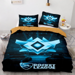 Rocket League voodipesukomplekt Auto disain tekikott &Uuml;heinimese Twin Full Queen King Suurused Pehme Mugav Laste magamistuba EU Twin 135x200cm black
