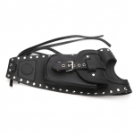 K&uuml;tusekoti paneelkott Mootorratta k&uuml;tusekoti gaasipadja kate, must kunstnahast sobiv XLX1000 XL1200X XLH883 jaoks