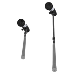 VR-i golfikepi kinnitus Meta Quest 3S/Quest 3/Quest 2 jaoks VR-i golfikepi k&auml;epide Pikendatav VR-i golfikangi kontrolleri tarvikud black