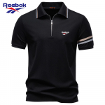 Reebok 2026 Kevad/Suvi Uus Tikandiga Naiste Krae T&otilde;mblukuga Polo S&auml;rk Tencel L&uuml;hikeste Varrukatega Polo S must
