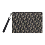 Dior A4 Oblique Klassikaline Tikitud Monogrammitr&uuml;kiga Puuvillane K&auml;ekott Sidur Meeste K&auml;ekotid Must 2ESCA339YSE-H05E Gift Set(Basic Set+Box+Shopping Bag)