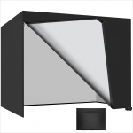 Aiamaki kate 3-kohaline Veekindel Hammaki kate T&otilde;mblukuga UV-kaitsega 210D Oxford V&auml;lim&ouml;&ouml;bli kiiktooli kate Terrassim&ouml;&ouml;bli katted 215x125x170CM must
