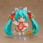Nendoroid Hatsune Miku Black Maneki Miku Versioon Q Versioon PVC Anime Tegevuskuju Kogutav Mudel M&auml;nguasi 10cm