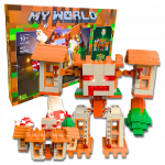 Minecraft Robot Fortress 2-in-1 LED Maja M&auml;nguklotside Komplekt