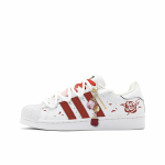 Adidas Originals SUPERSTAR libisemiskindlad kulumiskindlad madalad rulaketsid Unisex Valge Punane EG4958(Team403-) 38