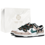 Nike Dunk Vanity, Vanilla Mocha, Shopping Bag Abrasion Resistant Low top Skateboard Shoes Unisex White Green DD1391-100(Team113-S-BOX) 38 black