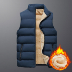 Talvine vest, polsterdatud, v&auml;ga soe, pl&uuml;&uuml;sist p&uuml;stkrae, meeste vest igap&auml;evaseks kandmiseks, pealisr&otilde;ivas, varrukateta, talvised meeste vestid, jakid 2XL