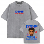R&auml;ppar Bad Bunny Pesitud Vintage T-s&auml;rk DeBi TiRAR MaS FOToS DTMF Tuuri T-s&auml;rgid Meeste Naiste Mood Hip Hop Vabaaja T-s&auml;rgid S