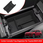 Toyota RAV4 2026 Keskkonsooli K&auml;etoe Panipaigukarp ABS Libisemisvastane Korraldaja Korrastustaldrik Auto Siseosade Lisatarvikud must