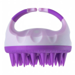 Shampoo Peanaha massaažihari Silikoonist Pehme Nahas&otilde;bralik Juuksepesu Masseerija Kamm SPA Massaažihari Beauty Hair Tool Salon lilla