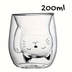 8.45/6.76oz Armas Kassiklaasist Kruusid Kahekordse Seina, Kuumakindel Piima-Kohvi Kruus Koduseks Kasutamiseks Suvine Talvine Joogiklaas Kingitus Vee Tass 200-250ml