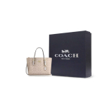 COACH Mollie kaetud l&otilde;uendist kott, ostukott, &otilde;lakott, crossbody kott, k&auml;ekott 25 Naistele Liivakriit Gift Box Set (Basic Set + Black Gift Box) beige