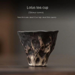 200ml K&auml;sit&ouml;&ouml; Reljeefne Lootos Keraamiline Tee-tureenWabi Sabi Stiilis Kaetud Kauss J&auml;me Keraamika Teevalmistaja Gaiwan Kung Fu Tee Komplekt Kingitus
