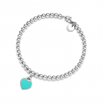 TIFFANY &CO Blue&reg; Helmed Teemant Sinine 4mm 925 H&otilde;be Email Teemant K&auml;ev&otilde;ru Naiste GRP12057-H&otilde;be V&auml;ike sinine