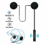Bluetoothi ​​mootorratta kiivri peakomplekt BT5.0 juhtmeta s&otilde;itmisk&otilde;rvaklapid h&auml;iretevastased mootorratta k&auml;ed-vabad kiivri peakomplektid must