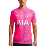 Nike Dri-Fit 2026/27 Hooaeg Tottenham Hotspur V&auml;ravavahi Kiiresti Kuivav Mugav L&uuml;hikeste Varrukatega Jalgpallis&auml;rk F&auml;nniversioon Meeste topid II1901-646 S pink