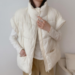 Mood Talvine Soe Vest Naine Varrukateta Parka Vabaaja Paks Naiste Jakk S must