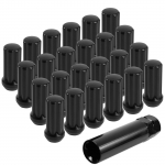 24x Must 2 K&otilde;rge M14x1.5 Spline Veljepolt Ford F150 GMC Sierra Ram 1500 jaoks must