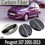 Must s&uuml;sinikkiud Peugeot 107 2005 2006 2007 2008 2009 2010 2011 2012 2012 2013 uksek&auml;epideme katte kleebis autole for 2 Door