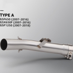 Summuti l&otilde;pup&uuml;tt GSF650/GSX650F jaoks (2007-2016) GSF1250 Mootorratas Type A white