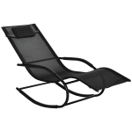 Kiikuv p&auml;ikesetool ergonoomiline kiiktool peatoe ja k&auml;etugedega tsingitud metallist Textilene 62W x 150D 62 x 150 x 84 cm