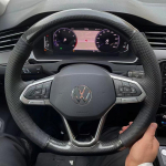 Kohandatud auto roolikatte kate 100% sobivus Volkswagen VW Golf 8 Passat ID.3 Arteon Caddy 2019-2022 Auto siseosade tarvikud mk2 gray