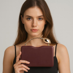 Elegantne roosikujulise k&auml;epidemega sidurikott naistele Luksuslik Pulmapeo &Otilde;htune Crossbody kott pruun