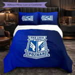 Lech Poznan 3-osaline voodipesukomplekt Pehme tekikott komplekt padjap&uuml;&uuml;ridega Tr&uuml;kitud magamistoa sisustuskomplekt koduks 180cm*210cm