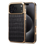 Ehtne veisenahast telefoni&uuml;mbris IPhone 17 16 Pro Max Air 17Pro jaoks, galvaniseeritud krokodillimustriga, juhtmevaba laadimise kate iPhone17 Pro roheline