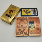 Uus Versioon Plastikust Tarot Rider Waite Veekindel Kuldse Fooliumiga Tarotipakett Kenas PVC Pakendis Ennustuskaardid M&auml;ng